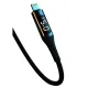 Дата кабель USB 2.0 AM to Lightning 1.0m 2.4A LED black XO (NB162-L-1-BK)