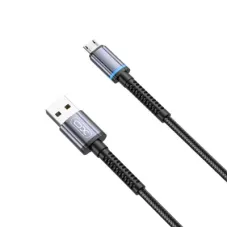 Дата кабель USB 2.0 AM to Micro 5P 1.0m 2.4A black XO (NB215-M-BK)