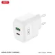 Зарядний пристрій XO 1xUSB QC3.0 + 1xUSB-C PD20W (XO-QC37)