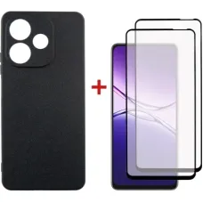Чохол до мобільного телефона Dengos Oppo A5 Pro Case Soft + 2 Glass (Black) (DG-CTG2P-22)