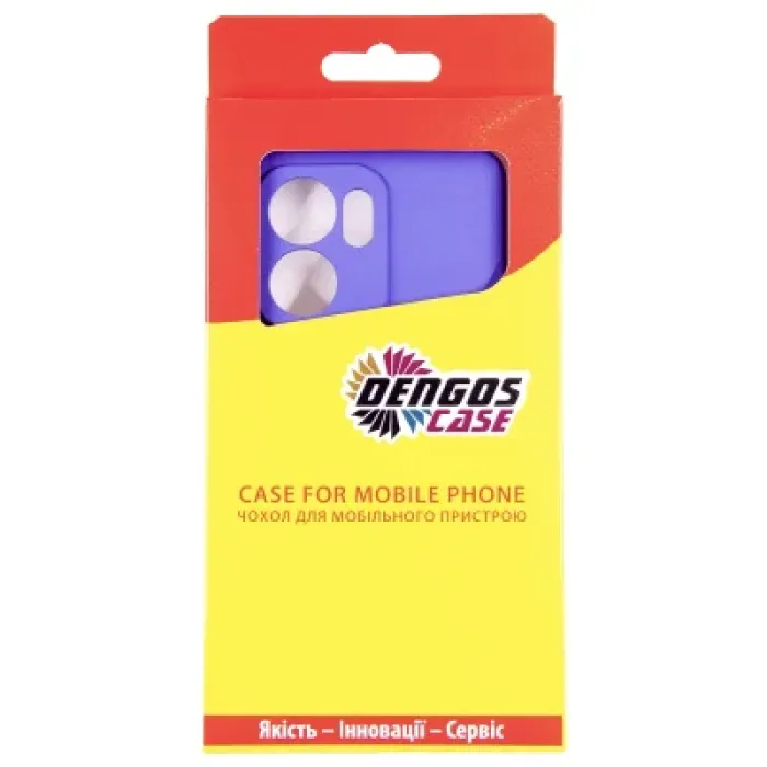 Чохол до мобільного телефона Dengos Oppo Reno13 F Case Carbon + Glass (Purple) (DG-KM-151)