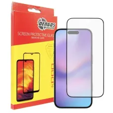 Скло захисне Dengos Full Glue iPhone 17 Black (TGFG-408)