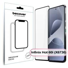 Скло захисне BeCover Infinix Hot 60i (X6730) Black (713730)
