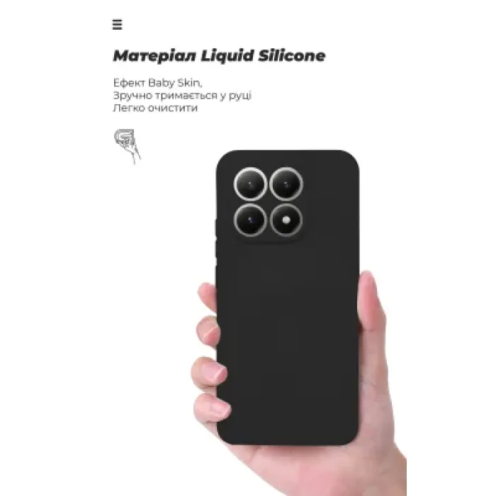 Чохол до мобільного телефона Armorstandart ICON Xiaomi 15T 5G Black (ARM86985)