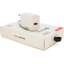 Зарядний пристрій iKAKU USB QC3.0 white (KSC-178-FEISU)