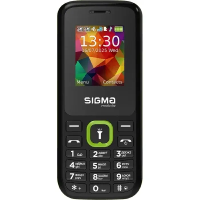 Мобільний телефон Sigma X-style 171 MINI Black-Green (4827798813720)