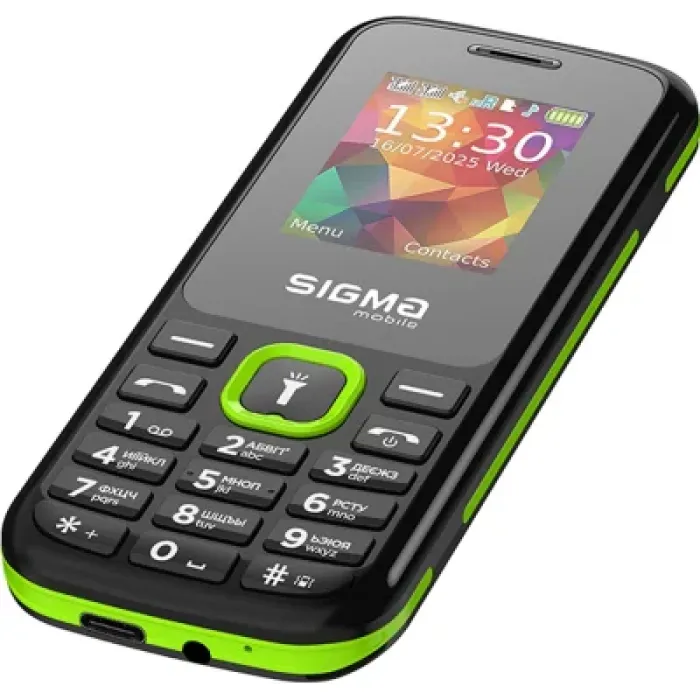 Мобільний телефон Sigma X-style 171 MINI Black-Green (4827798813720)