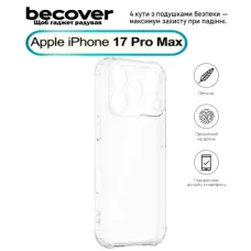 Чохол до мобільного телефона BeCover Anti-Shock Apple iPhone 17 Pro Max Clear (713799)