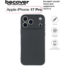Чохол до мобільного телефона BeCover Apple iPhone 17 Pro Black (713760)