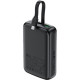 Батарея універсальна Acefast 20000mAh 22,5W PD, QC/3.0 USB-A+USB-C In/Out,build-in cable M14 Black (6974316283966)