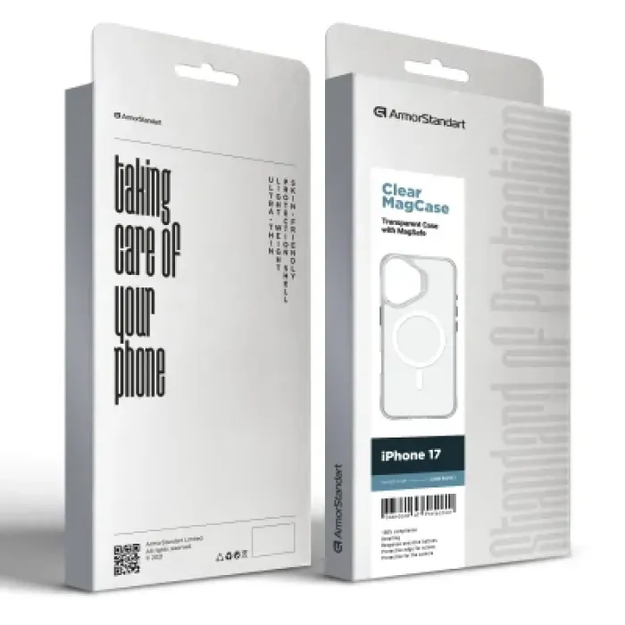 Чохол до мобільного телефона Armorstandart Clear MagCase Apple iPhone 17 Transparent (ARM86251)