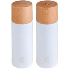 Набір для спецій Bergner Naturally, для солі та перцю 2 предмета (BG-48518-WH)