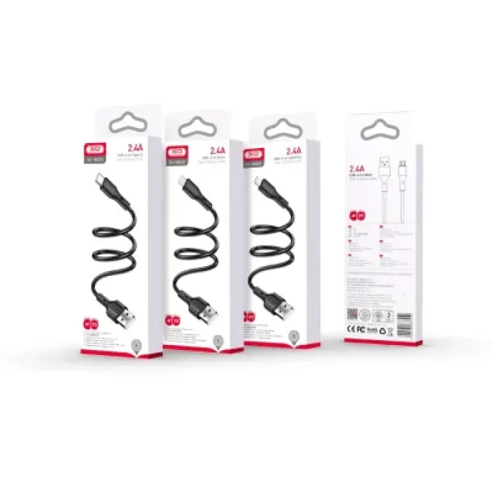 Дата кабель USB 2.0 AM to Lightning 1.0m black XO (NB230_L_Black)