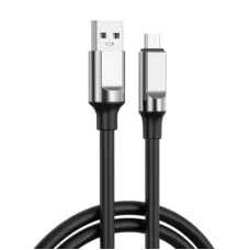 Дата кабель USB 2.0 AM to Micro 5P 1.0m 6A silicone black XO (NB251_M_Black)