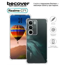 Чохол до мобільного телефона BeCover Anti-Shock Realme C71 Clear (713810)