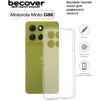 Чохол до мобільного телефона BeCover Silicone Motorola Moto G86 Transparent (713769)