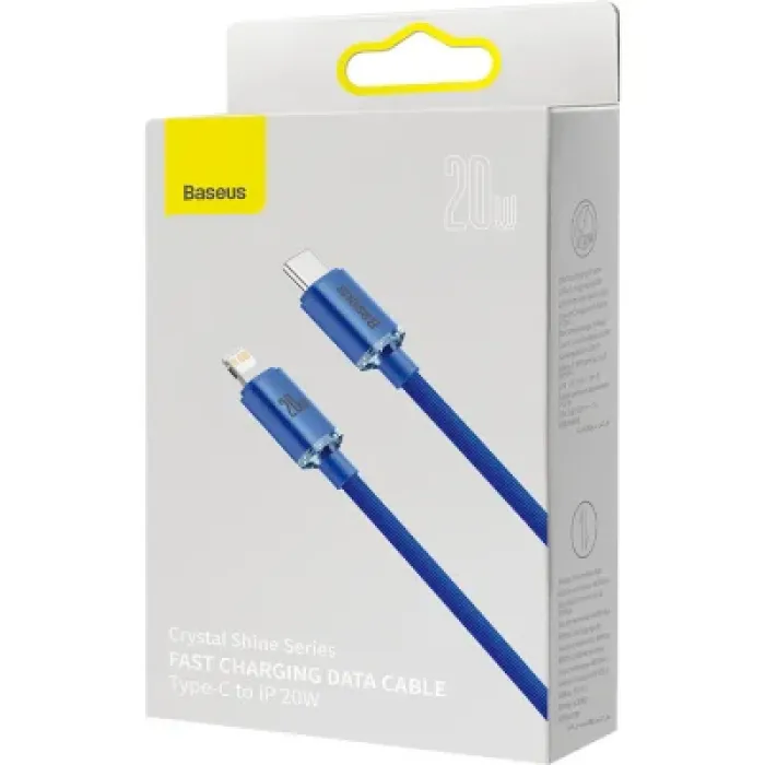 Дата кабель USB-C to Lightning 1.2m 20W blue Baseus (CAJY000203)