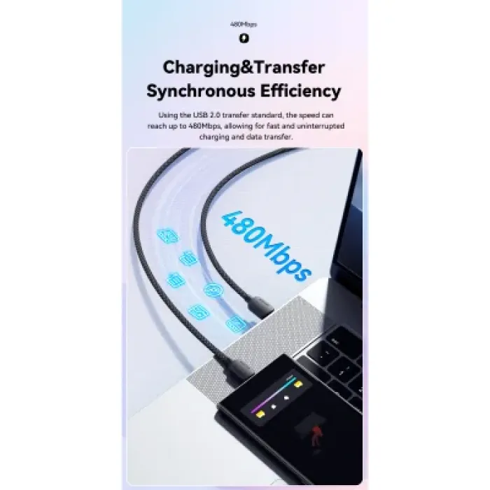 Дата кабель USB-C to USB-C 1.0m 100W white Essager (EXCTT1-WL02-P)