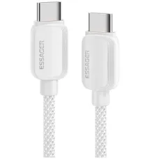 Дата кабель USB-C to USB-C 1.0m 100W white Essager (EXCTT1-WL02-P)