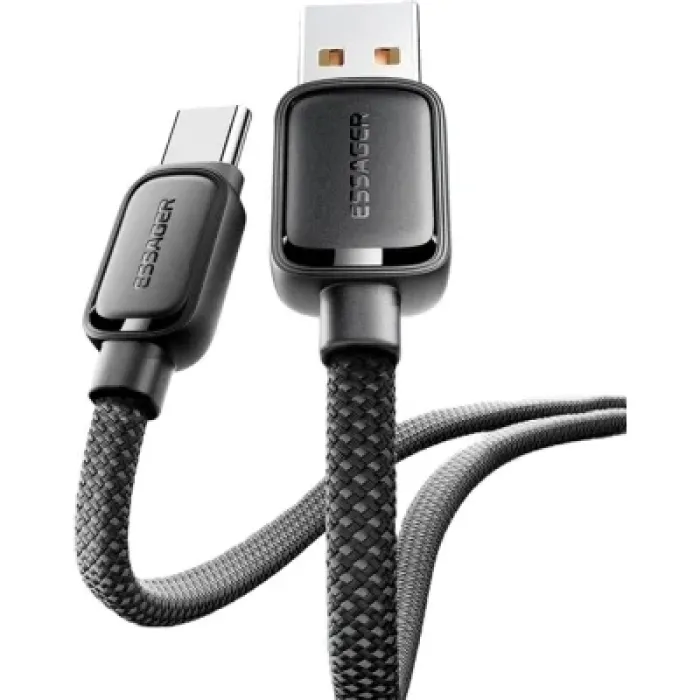 Дата кабель USB 2.0 AM to USB-C 1.0m 7A black Essager (EXCT-TD01-P)