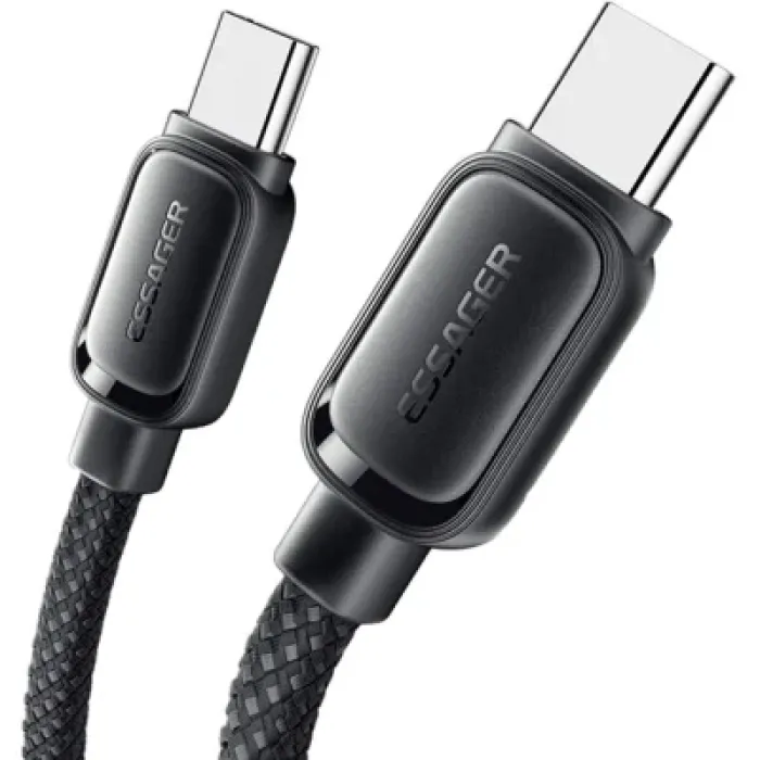 Дата кабель USB-C to USB-C 1.0m 100W black Essager (EXCTT1-TD01-P)