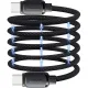 Дата кабель USB-C to USB-C 1.0m 100W black Essager (EXCTT1-TD01-P)