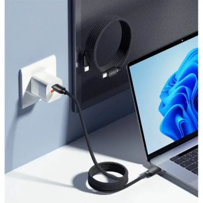 Дата кабель USB-C to USB-C 1.0m 100W black Essager (EXCTT1-TD01-P)