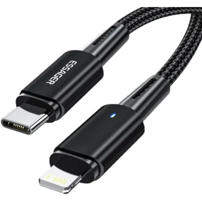 Дата кабель USB-C to Lightning 2.0m 20W black Essager (EXCTL-CGA01)