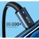 Дата кабель USB-C to Lightning 2.0m 20W black Essager (EXCTL-CGA01)