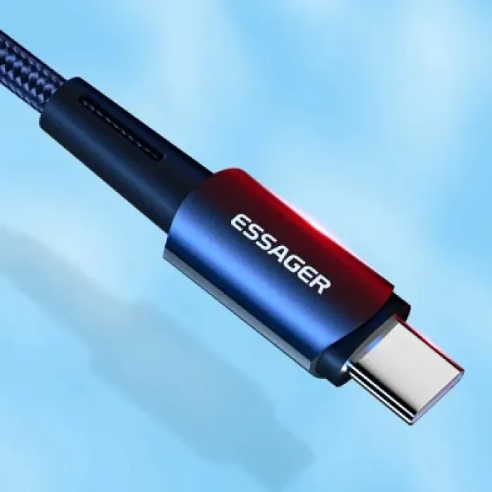 Дата кабель USB-C to Lightning 2.0m 20W black Essager (EXCTL-CGA01)