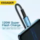 Дата кабель USB 2.0 AM to USB-C 2.0m 120W black Essager (EXC120-CGA01-P)