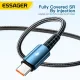 Дата кабель USB 2.0 AM to USB-C 2.0m 120W black Essager (EXC120-CGA01-P)