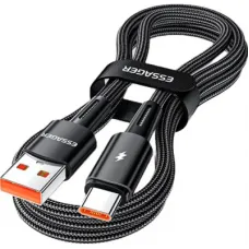 Дата кабель USB 2.0 AM to USB-C 2.0m 120W black Essager (EXC120-CGA01-P)