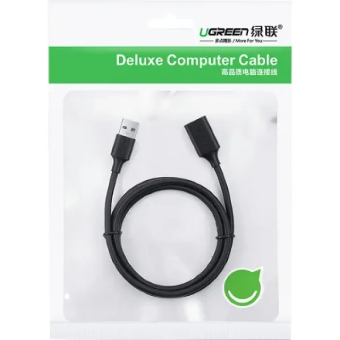 Дата кабель USB 3.0 AM/AF 0.5m US129 black Ugreen (30125)