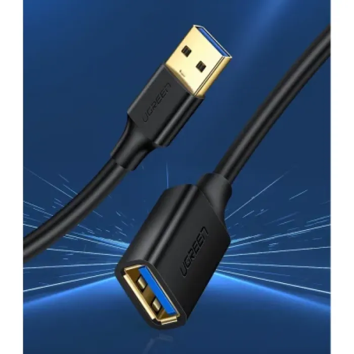 Дата кабель USB 3.0 AM/AF 0.5m US129 black Ugreen (30125)