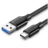 Дата кабель USB 3.0 AM to USB-C 1.5m 3A US184 black Ugreen (20883)