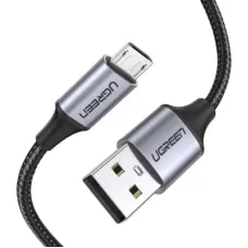 Дата кабель USB 2.0 AM to Micro 5P 1.5m 2A US290 black Ugreen (60147)