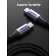 Дата кабель USB-C to USB-C 1.0m 240W US535 space gray Ugreen (15311)