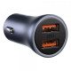 Зарядний пристрій Baseus 2xUSB QC3.0 + cable USB to USB-C 40W Golden Contactor Pro dark gray (TZCCJD-A0G)