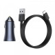 Зарядний пристрій Baseus 2xUSB QC3.0 + cable USB to USB-C 40W Golden Contactor Pro dark gray (TZCCJD-A0G)