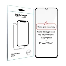 Скло захисне BeCover Poco C85 4G Black (714366)