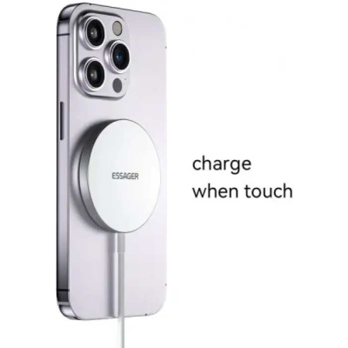 Зарядний пристрій Essager 2-in-1 wireless charger 15W magnetic for phone and earphones (EWXCX-YT02-Z)