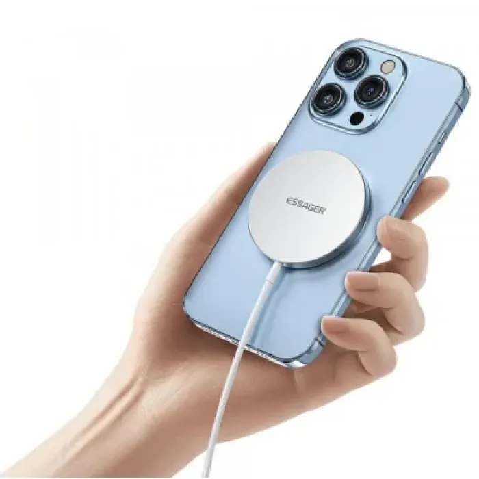 Зарядний пристрій Essager 2-in-1 wireless charger 15W magnetic for phone and earphones (EWXCX-YT02-Z)