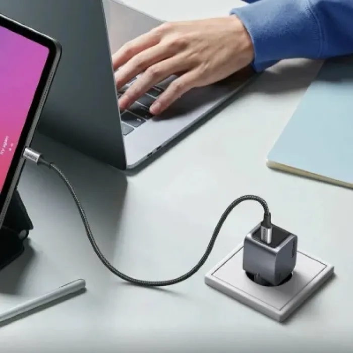 Зарядний пристрій Ugreen USB-C PD30W GaN X703 gray (35006)