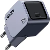 Зарядний пристрій Ugreen USB-C PD30W GaN X703 gray (35006)