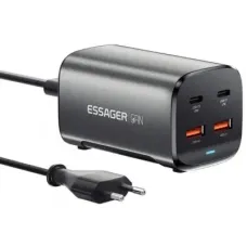 Зарядний пристрій Essager 2xUSB-C + 2xUSB 67W GaN (ECT2AC-JYB0G-Z)