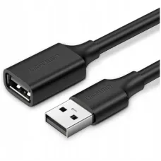 Дата кабель USB 2.0 AM/AF 0.5m US103 black Ugreen (10313)
