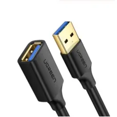Дата кабель USB 3.0 AM/AF 1.5m US129 black Ugreen (30126)