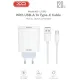 Зарядний пристрій XO USB 120W + cable USB to USB-C white (XO-L128U)