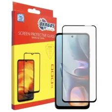 Скло захисне Dengos Full Glue Motorola E15/G35 Black (TGFG-421)
